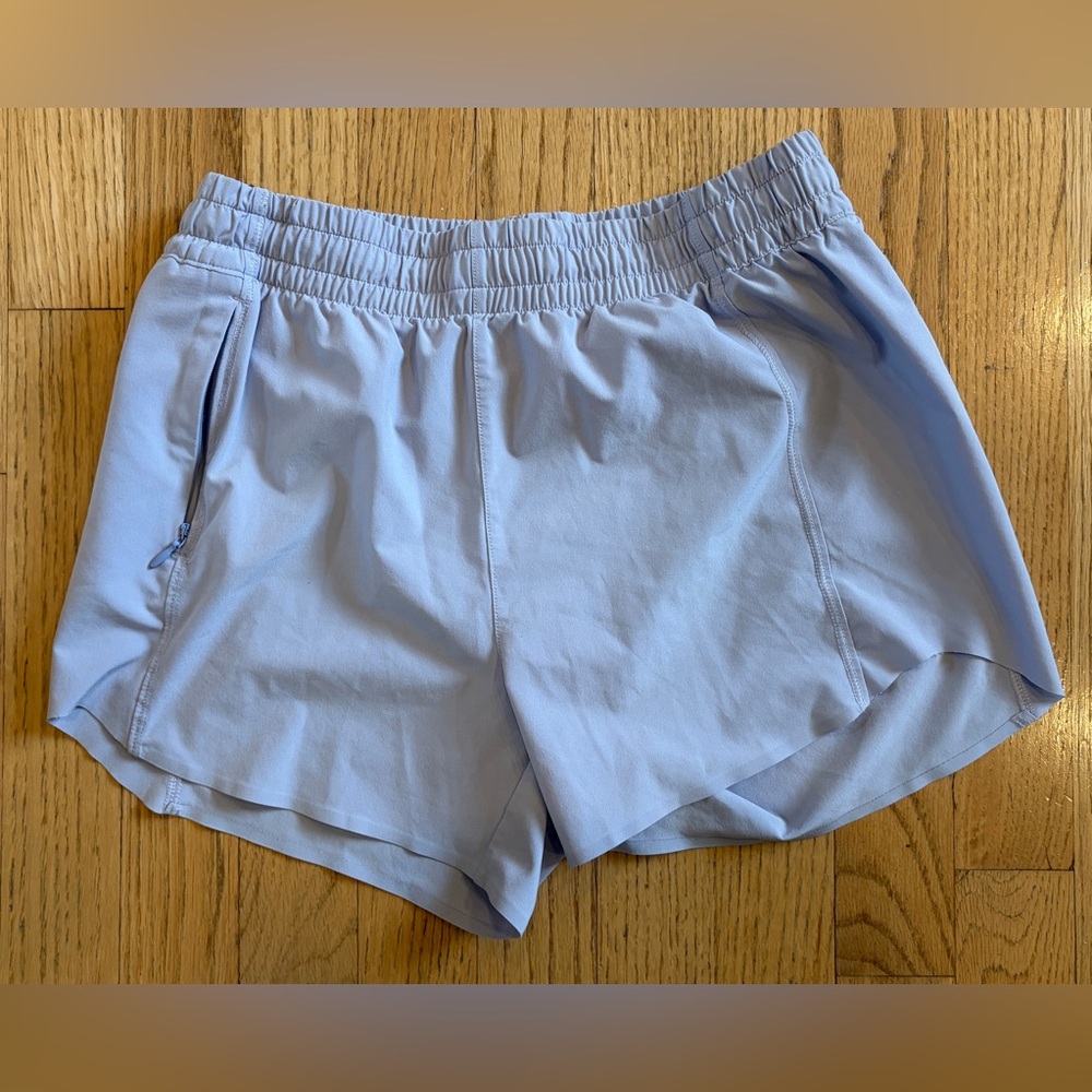Athleta Girl Running Athletic Shorts With Brief/Lining in Light Purple XXL 16